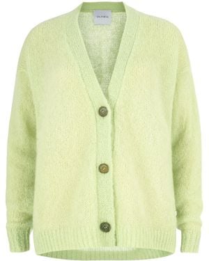 SALANIDA Melody Mohair Cardigan Limone - Green
