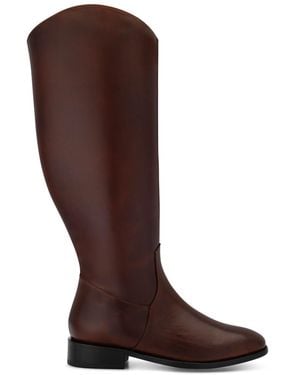 New Amendment Drotning Wide Calf Riding Boot - Brown