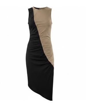 SNIDER Neutrals Ying Yang Dress - Black