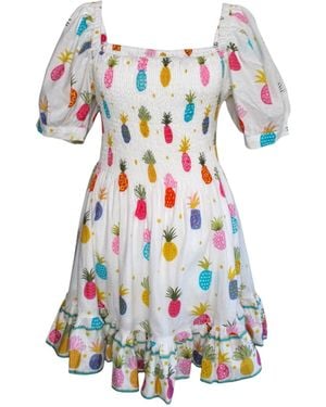 Mary Marshmallow Poppy Dress Short - Blue