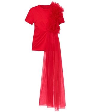 LIA ARAM Layered Tulle Tee