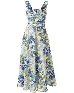 SACHA DRAKE Antoinette Midi Dress - Blue