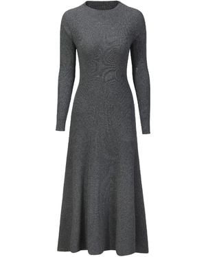 NUAJE NUAJE Anita Long Sleeve Merino Wool Dress - Black