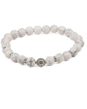 Addicted Haumea Handmade Sterling Bracelet With Howlite - Metallic