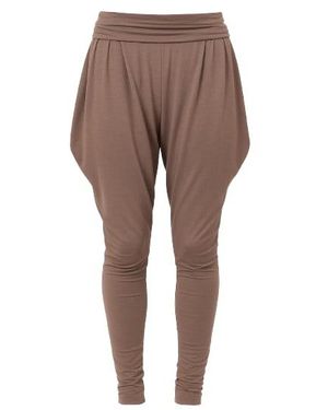 Conquista Jersey Harem Style Pants With Pockets - Brown