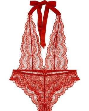 Journelle Natalia Bodysuit Scarlet - Red