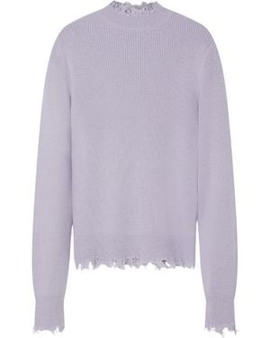 La Granni X Gabriele Alpaca Torn Jumper - Purple