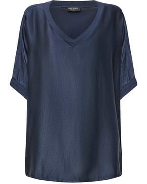 James Lakeland V-Neck Relaxed Fit Top - Blue