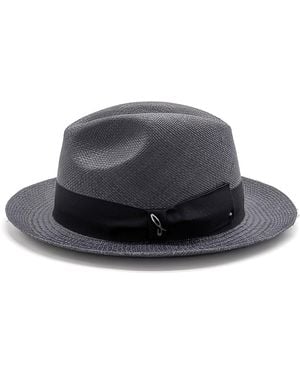 DORIA 1905 Panama Cuenca Fedora Hat - Black