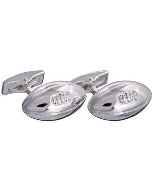 Gresham Blake Rugby Ball Cufflinks - Grey