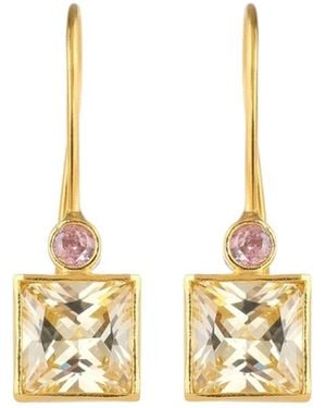 Firera Atelier Zirkonium Charm Earring - Metallic