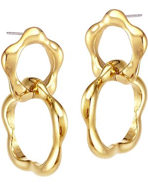 Biko Jewellery Wildflower Double Drops - Metallic
