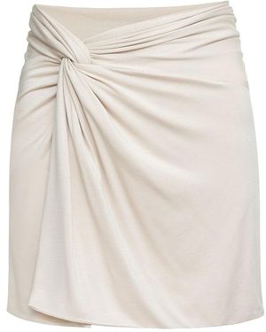 Audrey Vallens Neutrals Bamboo Knot Skirt - Natural