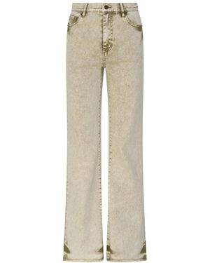 Circular Path Neutrals High Rise Flare Jean - Natural