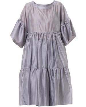 Metamorph Oversize Sheer Tunic - Blue