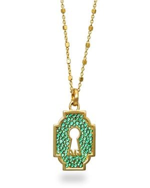 Myrto Katramadou Jewellery Unlocked Lock Necklace-Plated - Metallic