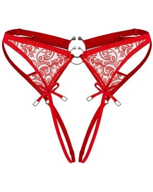 Zhilyova Aurora Bright Ouvert Brief - Red