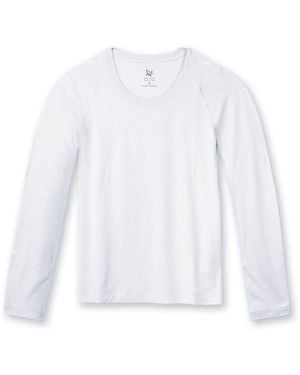 On/Off Essentials Bamboo Long Sleeve Tee - White