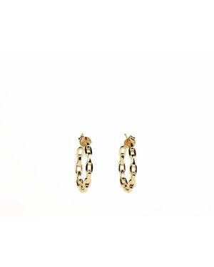 Addicted Concordia Stud Chain Plated Earrings - Metallic