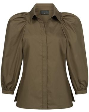 Marianna Déri Puff-Sleeve Blouse - Green