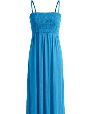 JJwinks Bra-Free Smocked Modal Maxi Dress - Blue