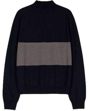 Elune Mode Back Panel Knit _ - Black