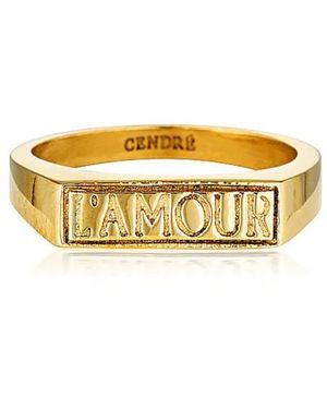 CENDRE L'Amour Ring - Metallic