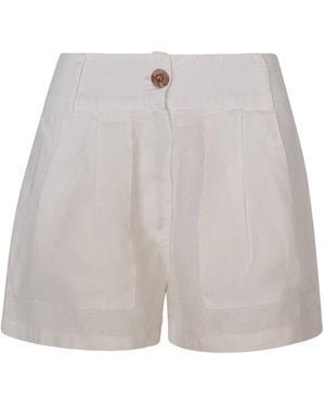 Haris Cotton Linen Shotrs - Grey