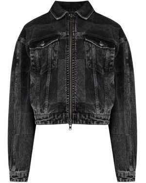 Pcfg Your Itch Colorblocked Denim Jacket - Black