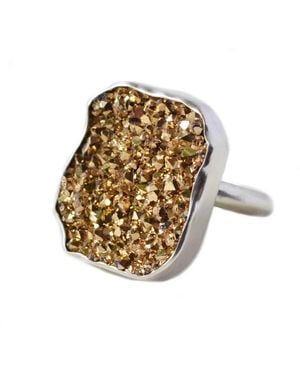 Glamrocks Jewelry Metallic Druzy Ring