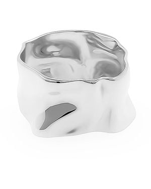 Cote Cache Wave Ring - White