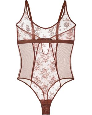 Journelle Romy Bodysuit Pecan - Red