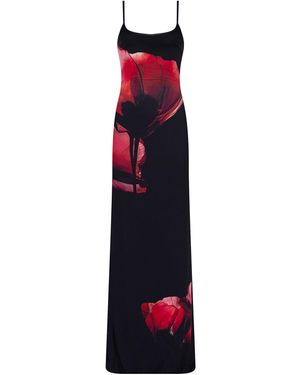 Herfetch Maxi Poppy Dress - Red