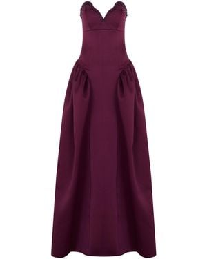 Tuba Ergin Neutrals Randa Maxi Dress - Purple