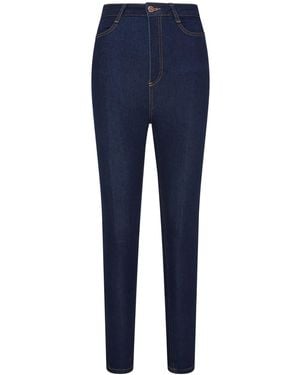 I AM DENIM Above & Beyond Tummy Friendly- High Waist Skinny Jeans Dark - Blue