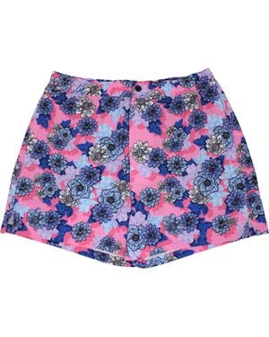 lords of harlech Quack Snap Floral Swim Short - Purple