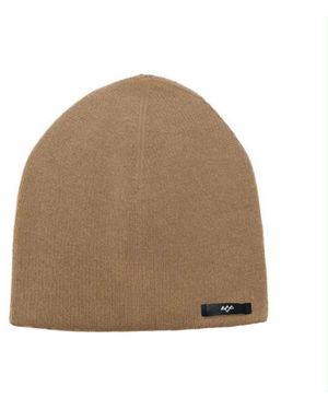 Laura Daili Camel Wool Blend Beanie - Natural