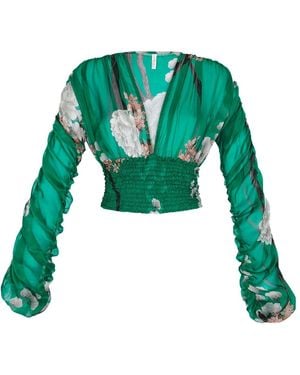 Aguaclara Jade Blouse - Green