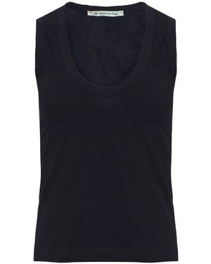 Conquista Cotton Sleeveless Top - Blue
