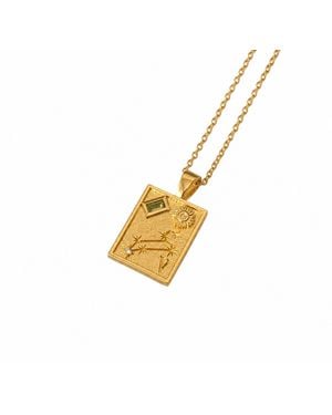Cier Leo Zodiac Necklace - Metallic