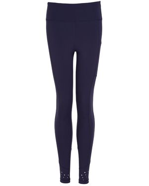 Perky Peach High Rise Laser 7/8 Leggings - Blue