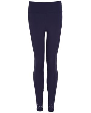 Perky Peach High Rise Laser 7/8 Leggings - Blue