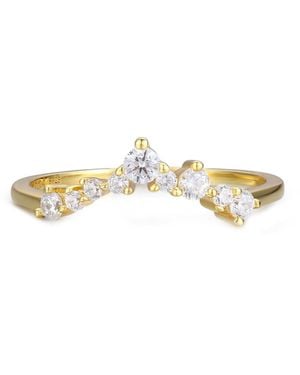 Azura Jewelry New York Twinkle Band Ring Vermeil - Metallic