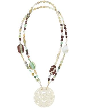 Bleïs Madrid Airi Double-Strand Long Necklace - Metallic