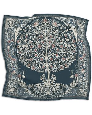 Silk&Soul Tree Of Life Scarf - Green
