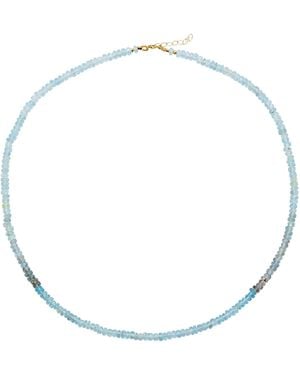 Bombyx House Moss Aquamarine Ombre Necklace - Blue