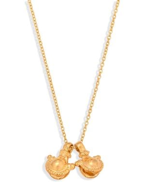 Opium Jewels Vintage Amulet Pendant Necklace - Metallic