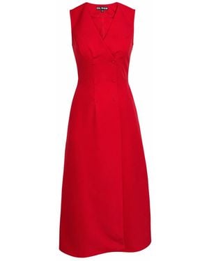 Girl In Mind Hazel Tailored Sleeveless Midi Dress