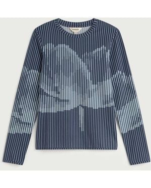 Thinking Mu Brisa Lotus Top - Blue