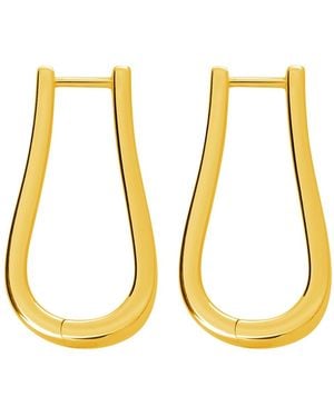 Lucy Quartermaine Petal Hoops Large - Metallic